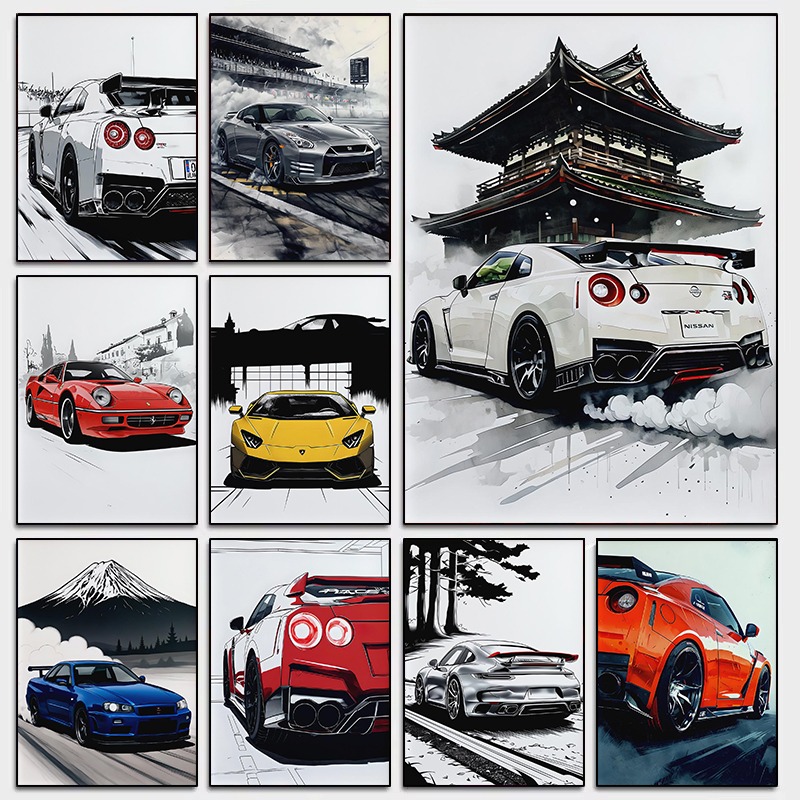 Japanese Style Supercar Wall A - Luxury Lifestyle Cars recension och pris
