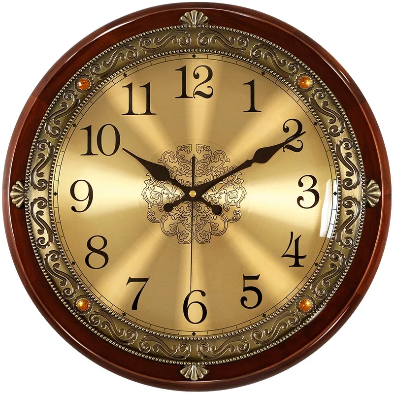 Luxury Wood Wall Clock Metal R - Luxury Lifestyle Living recension och pris