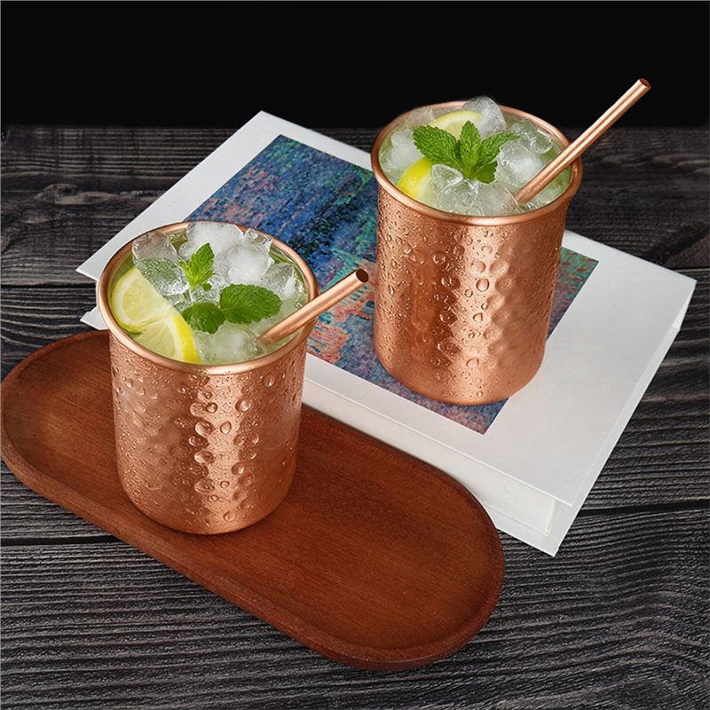 ABLU-2PC 400Ml Copper Color St - Copper Cocktail Mug recension och pris
