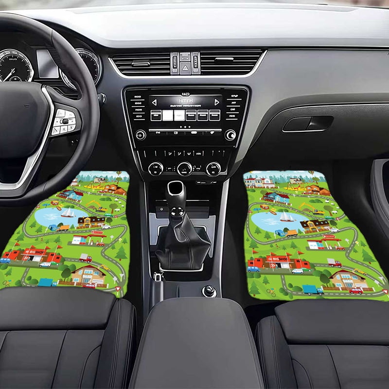4pcs Polyester Car Floor Mats  - Luxury Lifestyle Cars recension och pris